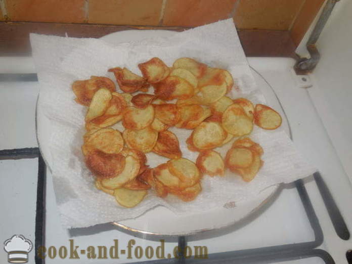 Čips od krumpira u tavi - Kako napraviti čips od kuće, korak po korak recept fotografijama