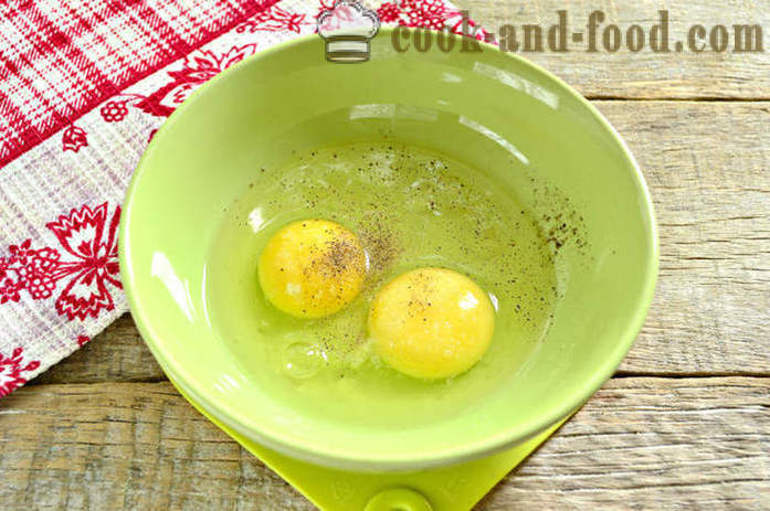 Omlet sa patlidžana i rajčice - kako se pripremiti pržene patlidžana s jajima i rajčicama, korak po korak recept fotografijama