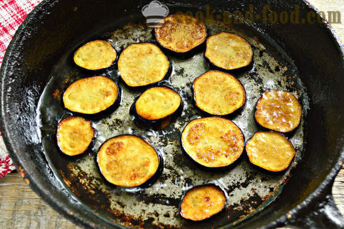 Omlet sa patlidžana i rajčice - kako se pripremiti pržene patlidžana s jajima i rajčicama, korak po korak recept fotografijama