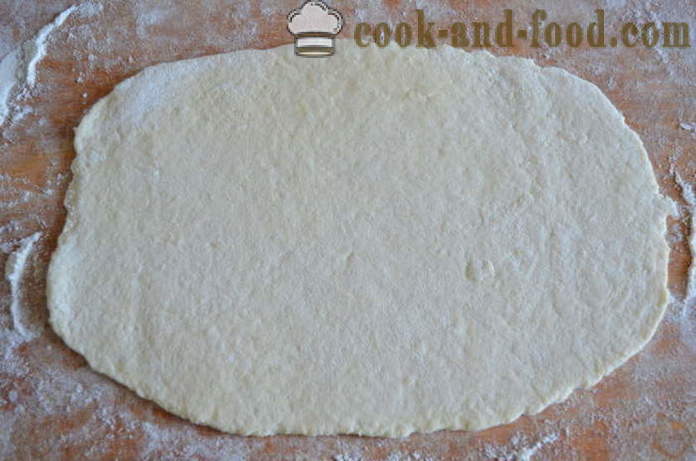 Pita od višanja-puž na kefir - kako kuhati tortu s trešnja-puž, korak po korak recept fotografijama