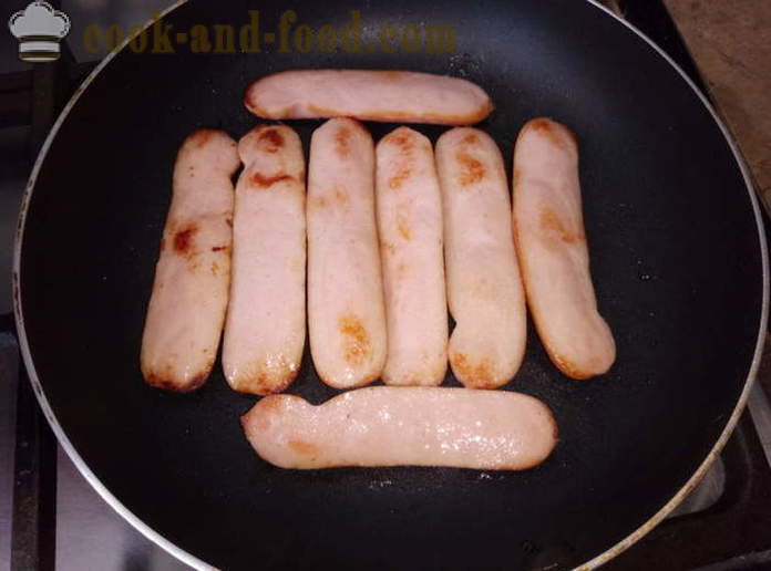 Ukusna hrenovke s kobasicama i povrćem - Kako napraviti hot dog kod kuće, korak po korak recept fotografijama