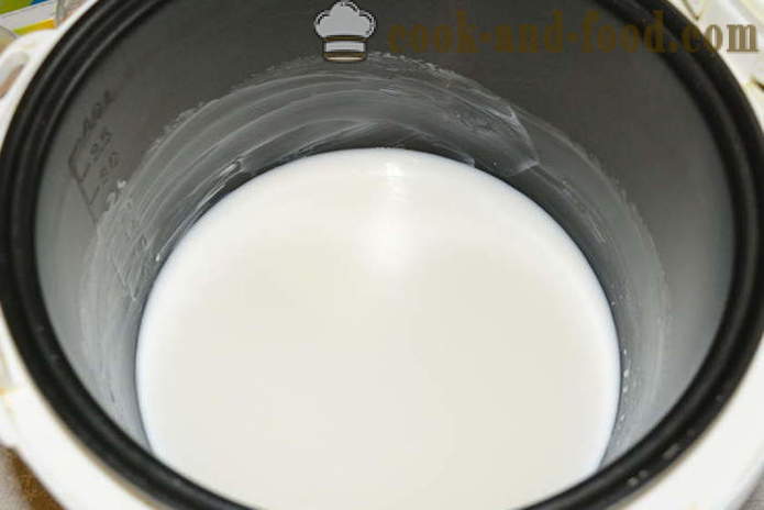 Ukusna riža kaša s mlijekom u multivarka - kako skuhati rižu mlijeko kašu, korak po korak recept fotografijama