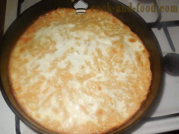 Zapečeni makaroni i sir slatko - kako kuhati tjestenina lonac u pećnicu, s korak po korak recept fotografijama