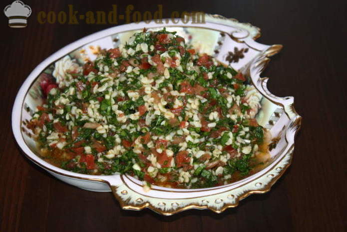 Tabula salata s kuskusa - kako pripremiti salatu tabbouleh, korak po korak recept fotografijama
