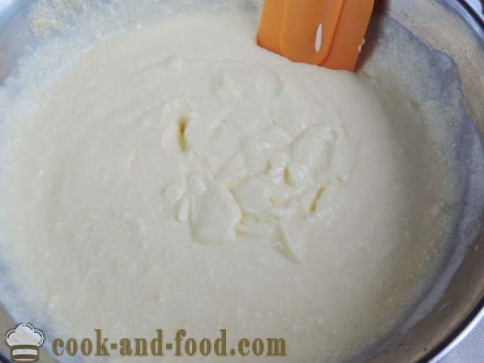 Ukusna i jednostavna skuta puding s višnjama - Kako napraviti sir lonac u pećnicu, s korak po korak recept fotografijama