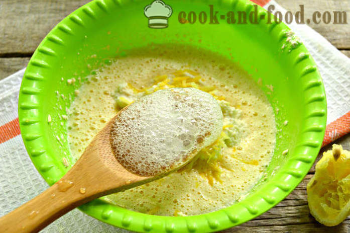 Limun pita na griz i jogurt u obliku torte - kako bi kefir manu, korak po korak recept fotografijama