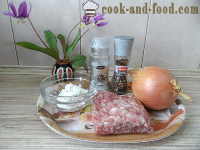 Naljepnice s mesom i sirom u grčkim - Kako napraviti naljepnice kod kuće, korak po korak recept fotografijama