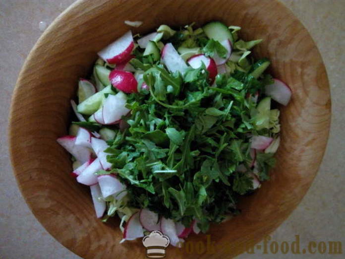 Najukusnijih salata sa rukolom i povrća - kako pripremiti salatu od rukolom, korak po korak recept fotografijama