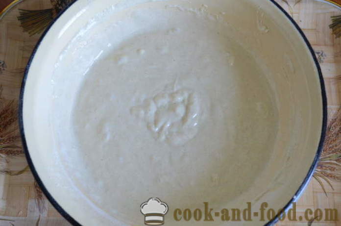 Brzo punjenje kolač na jogurt sa špinatom, jaja i mladi luk - kako se pripremiti zgusnut kolač sa kefir, korak po korak recept fotografijama