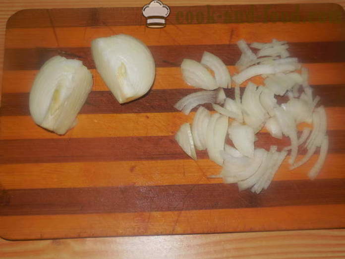 Posna knedle sa sirovim krumpirom i lukom - Kako kuhati knedle sa sirovim krumpirom, korak po korak recept fotografijama