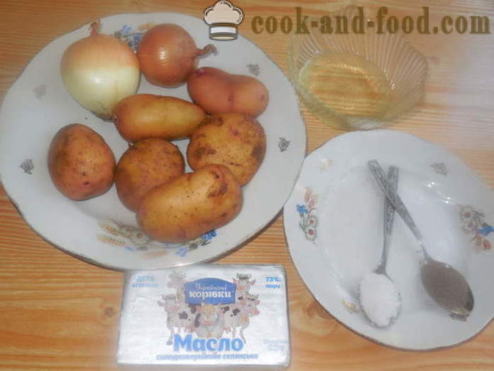 Posna knedle sa sirovim krumpirom i lukom - Kako kuhati knedle sa sirovim krumpirom, korak po korak recept fotografijama