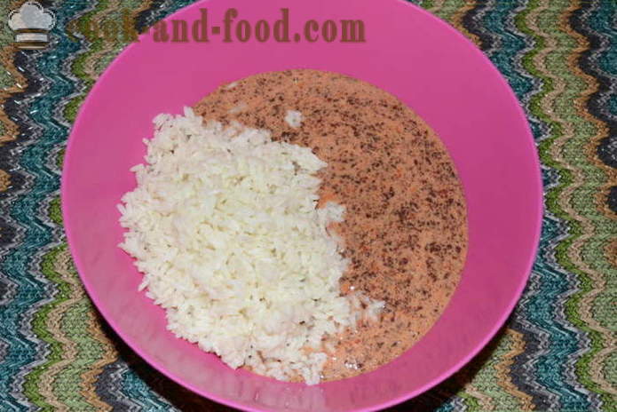Ukusna lonac jetre s rižom - Kako kuhati lonac jetre u pećnici, s korak po korak recept fotografijama