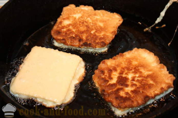 Gotova vafla kolači sa svježim sirom u kokosovo tijesto - kako kuhati originalni cheesecakes, korak po korak recept fotografijama