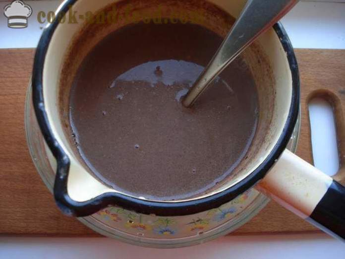 Domaći sladoled s kakaom i škroba - Kako napraviti čokolade sladoled kod kuće, korak po korak recept fotografijama