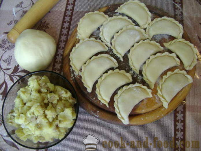 Posna knedle s krumpirom i gljivama - Kako kuhati knedle s krumpirom i gljivama, korak po korak recept fotografijama