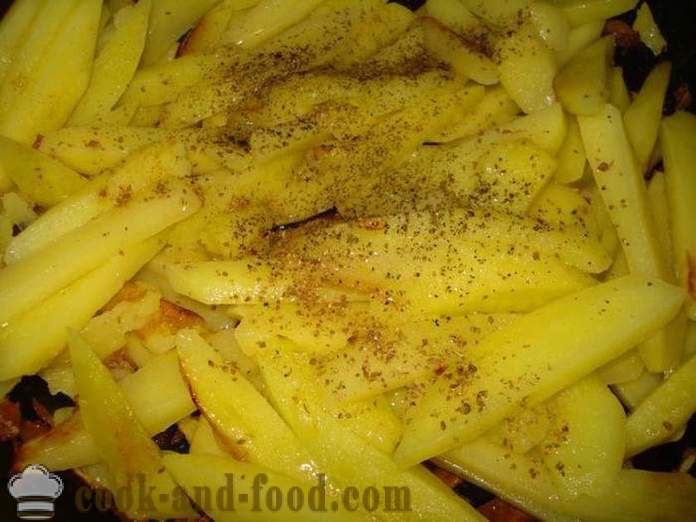 Prženi krumpir s lukom - Kako kuhati prženi krumpir s lukom u tavi, korak po korak recept fotografijama