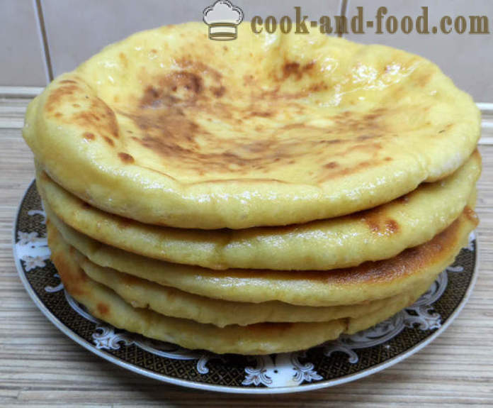 Hačapuri u Imereti sir - kako napraviti tortilje sa sirom u tavi, korak po korak recept fotografijama