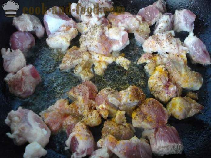 Variva s mesom i krumpirom i kupus - Kako kuhati variva s mesom i povrćem, s korak po korak recept fotografijama