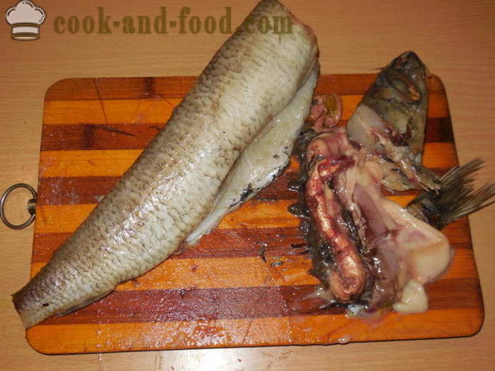 Ukusna punjena riba - kako kuhati punjenu mljeveno ribu i rižu, s korak po korak recept fotografijama