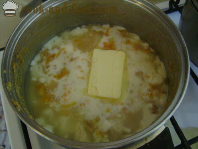 Zobena kaša kaša od integralnih žitarica na mlijeku - kako kuhati ukusna zobenom kašom grah u mlijeku, s korak po korak recept fotografijama