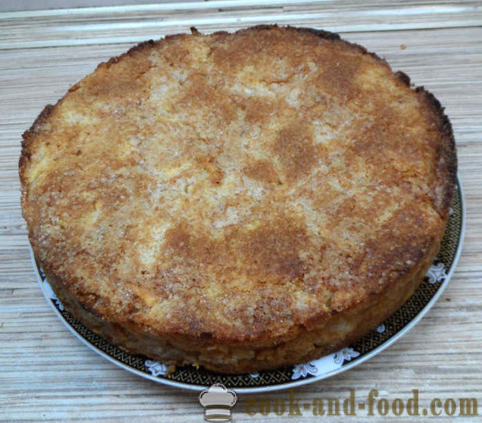 Najlakši pita od jabuka - kako napraviti pitu od jabuka u pećnici, s korak po korak recept fotografijama