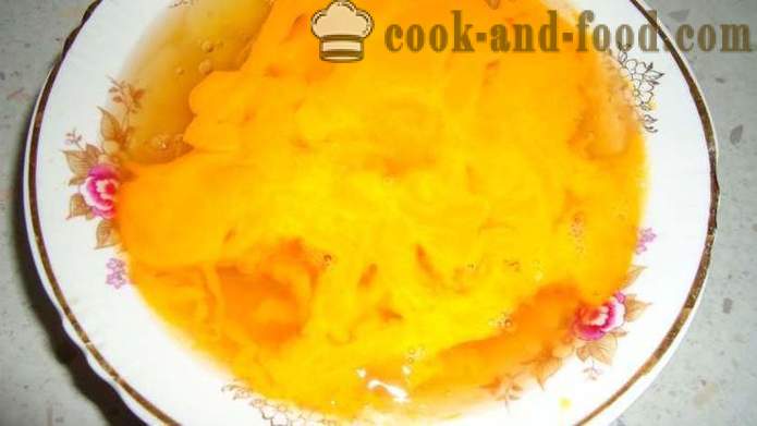 Veliki pečena jaja s kobasicama noj jaja - Kako kuhati omlet od nojeva jaja, korak po korak recept fotografijama