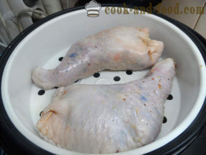 Punjene pileće noge - kako kuhati punjena piletina noge, korak po korak recept fotografijama
