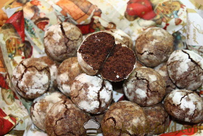 Napuknuti čokoladne kolačiće - kako napraviti čokolade chip cookies kod kuće, korak po korak recept fotografijama