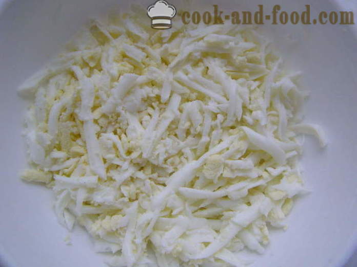 Ukusna rakovica salata s kukuruzom i jaja - Kako kuhati rakovica salata s kukuruzom brzo i ukusno, s korak po korak recept fotografijama