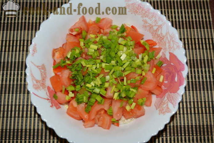 Salata sa kineskim kupusom, rajčice i paprike - kako pripremiti salatu od kineski kupus, korak po korak recept fotografijama