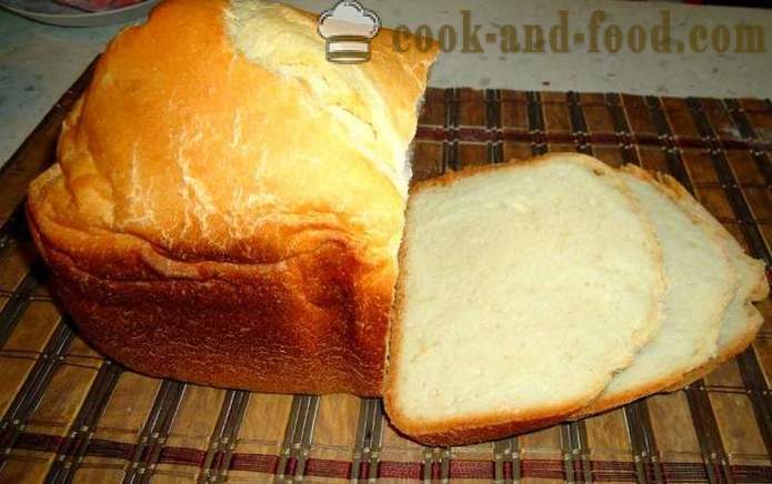 Jednostavno domaći kruh iz krušne kavu - kako ispeći kruh u krušnoj kavu kod kuće, korak po korak recept fotografijama