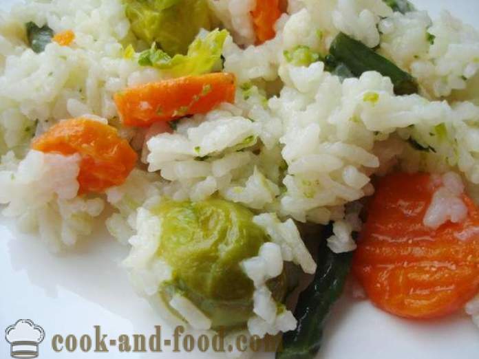 Riža s povrćem u multivarka - kako kuhati rižu s povrćem u multivarka, korak po korak recept fotografijama