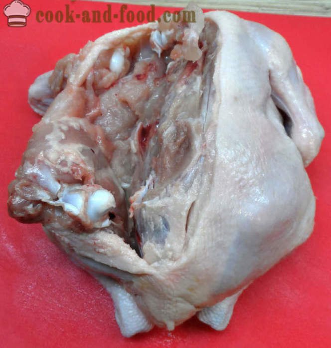 Punjena piletina bez kosti u pećnici - Kako kuhati punjena piletina bez kostiju, korak po korak recept fotografijama