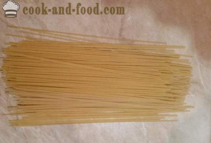 Kako kuhati špagete u tavi - korak po korak recept fotografijama