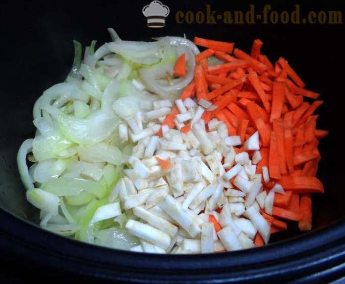 Rižoto s povrćem u multivarka smrznute i sušene - kako kuhati rižoto u multivarka kod kuće, korak po korak recept fotografijama