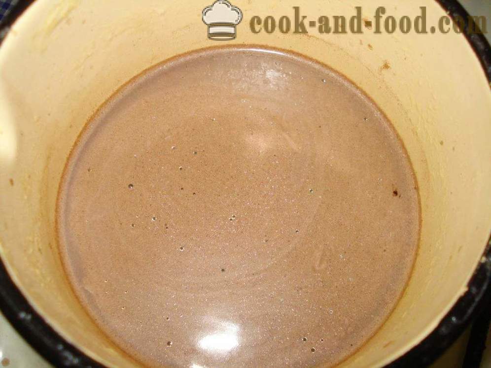 Domaće kakao s mlijekom - kako kuhati kakao prah s mlijekom, korak po korak recept fotografijama