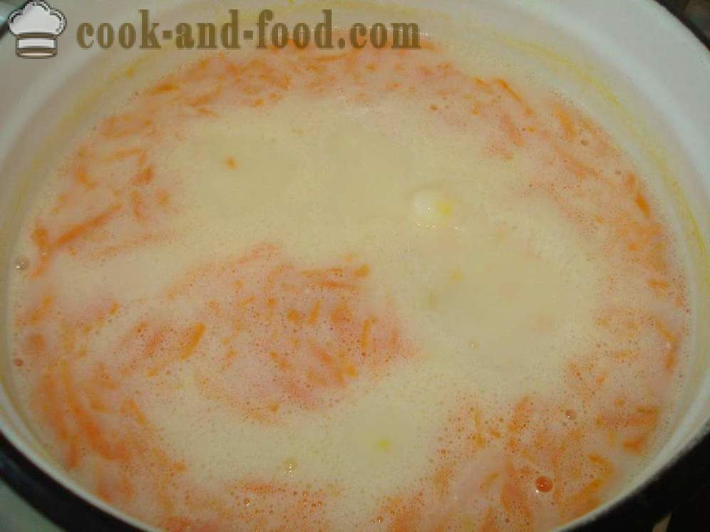Juha od graška s piletinom i croutons - Kako kuhati juha od graška s piletinom i topljenog sira, korak po korak recept fotografijama