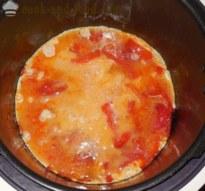 Omlet s rajčicama u multivarka - kako kuhati omlet u multivarka, korak po korak recept fotografijama