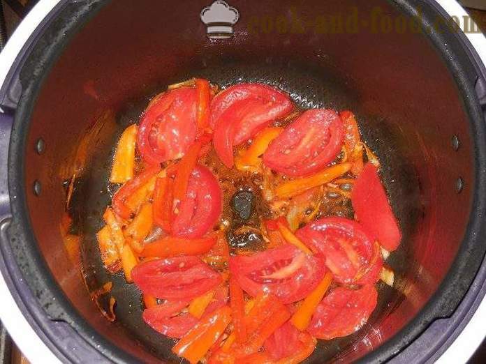 Omlet s rajčicama u multivarka - kako kuhati omlet u multivarka, korak po korak recept fotografijama