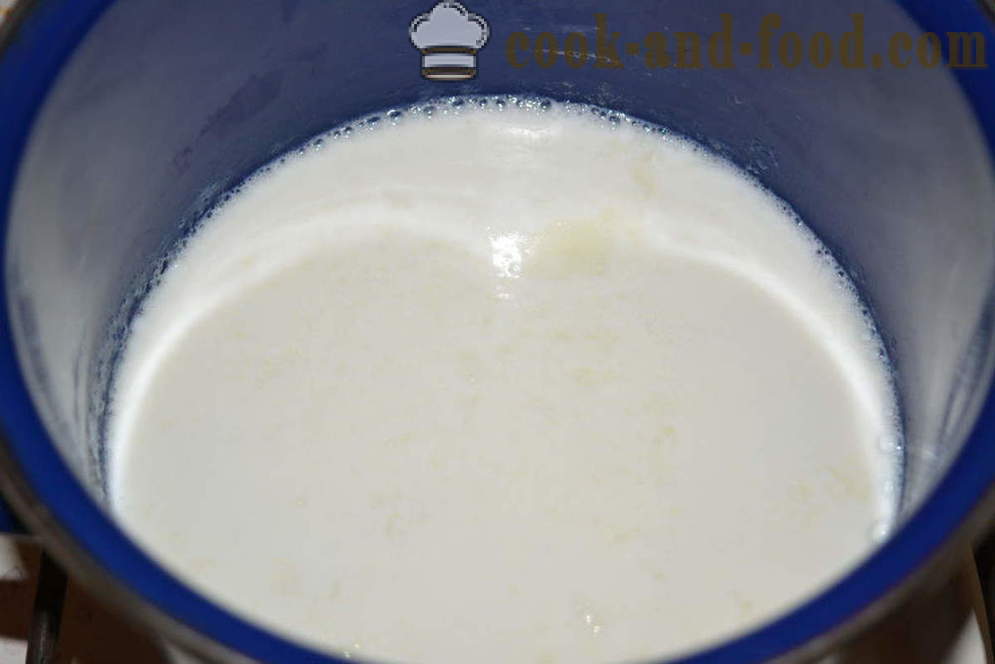 Mlijeko rezanci za djecu - kako skuhati mlijeko rezance u posudu, korak po korak recept fotografijama