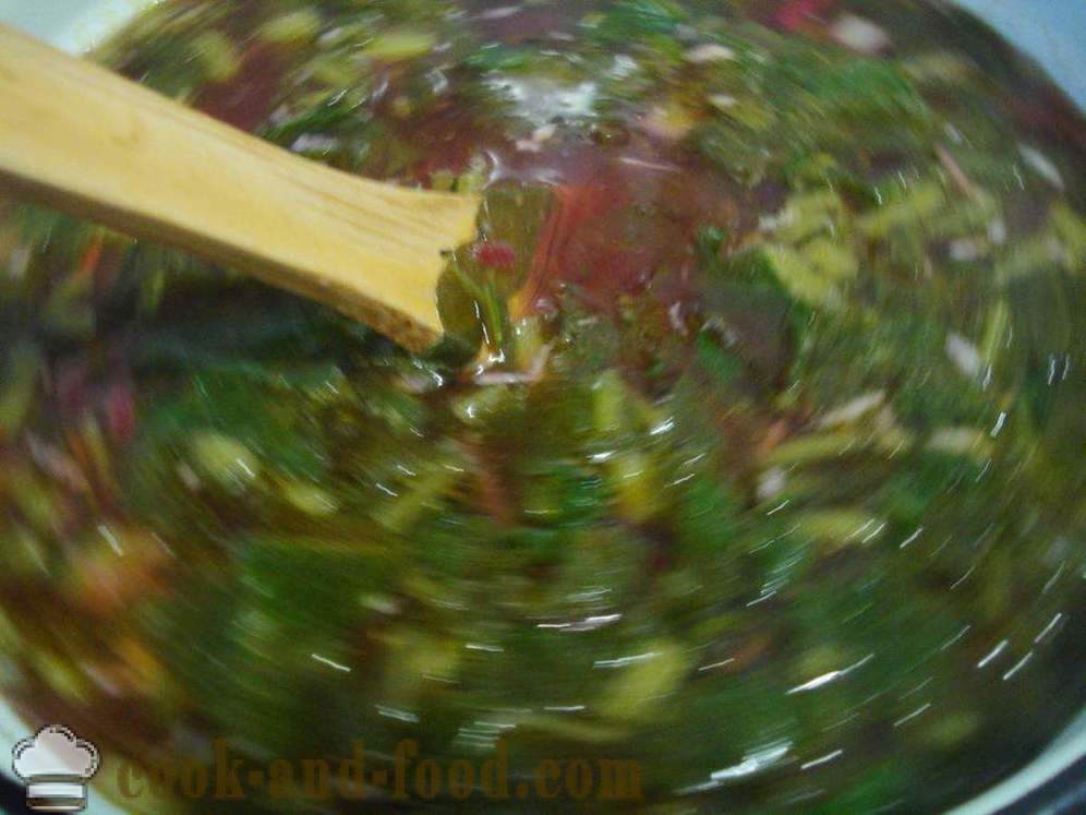 Juha od povrća s loboda - kako kuhati juha s loboda, korak po korak recept fotografijama