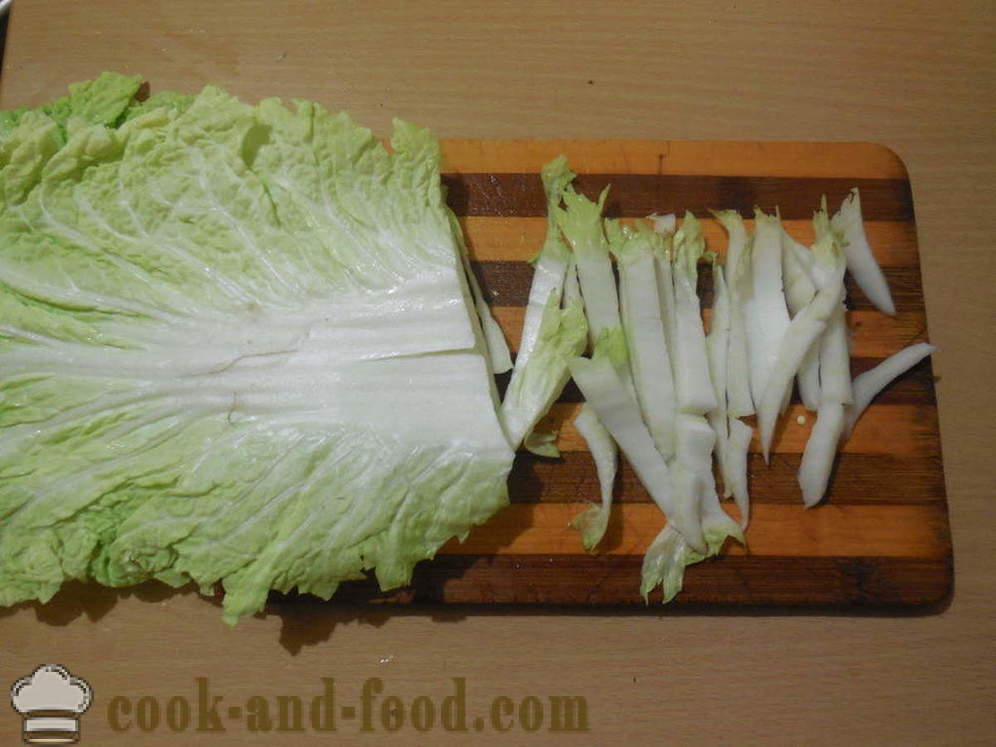Povrće u korejskom - kuhanje povrća u korejskom, korak po korak recept fotografijama