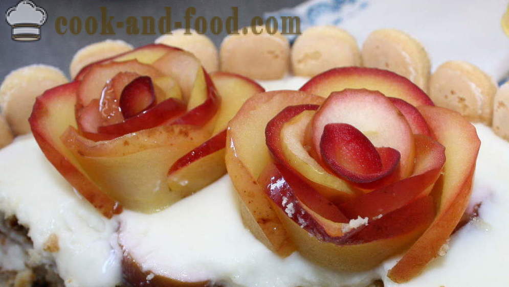 Recept jabuka ruža - kako napraviti jabuka torta ruže, korak po korak recept fotografijama