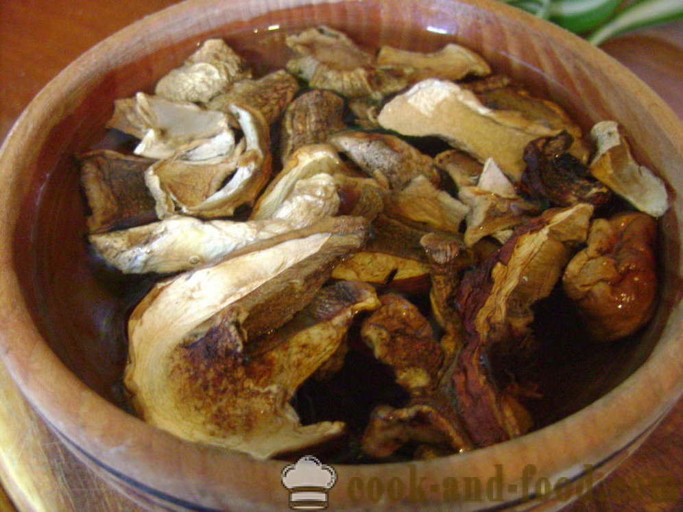 Juha od povrća s gljivama i grah - Kako kuhati juha s gljivama, korak po korak recept fotografijama