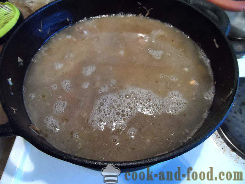 Kharcho juha s rižom - Kako kuhati juhu grub kod kuće, korak po korak recept fotografijama