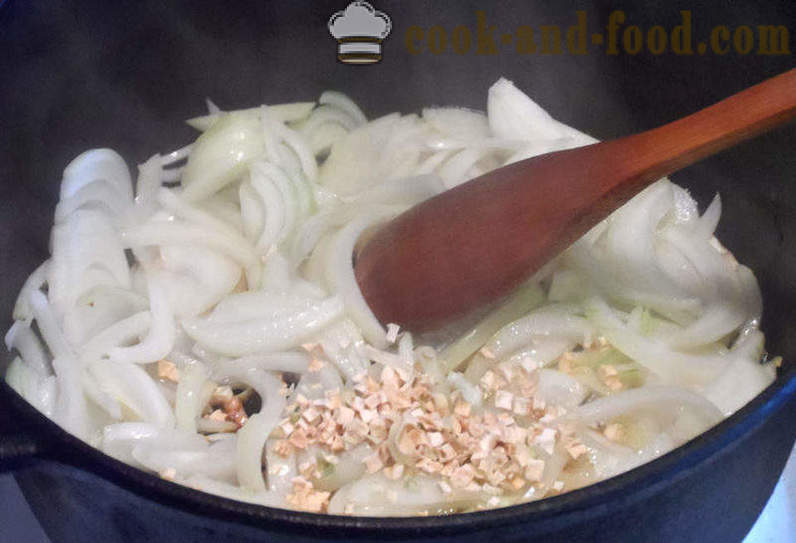 Kharcho juha s rižom - Kako kuhati juhu grub kod kuće, korak po korak recept fotografijama