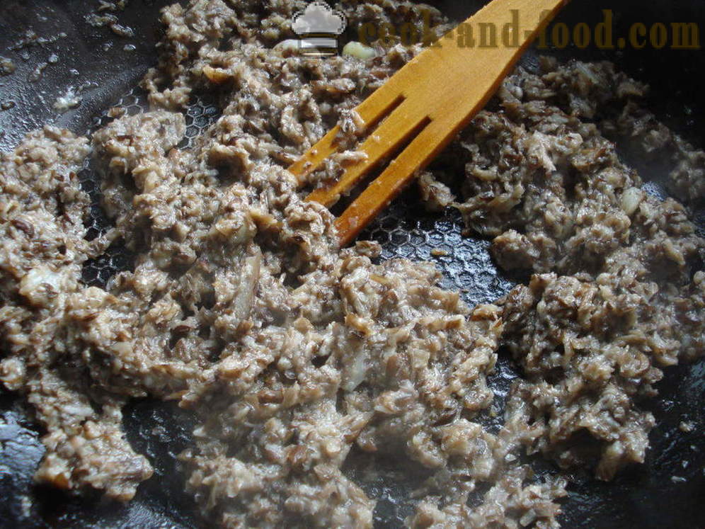 Gljiva micelij - kako kuhati gljiva mrijeste od kuhanih gljiva, korak po korak recept fotografijama