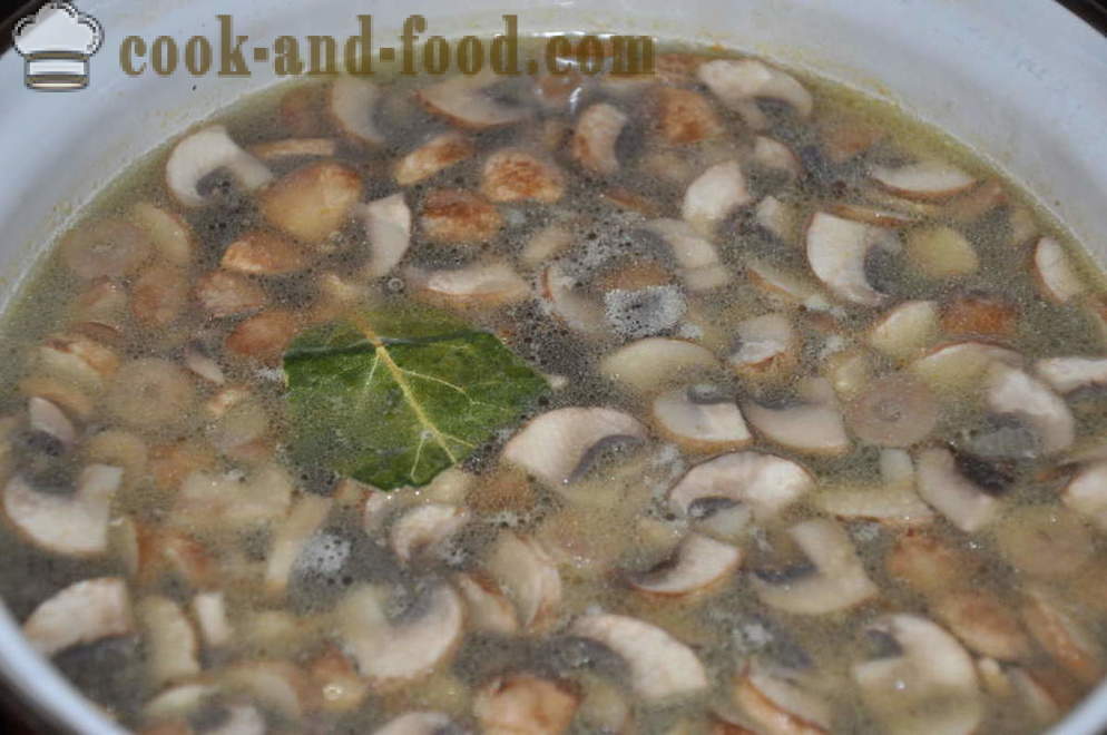 Ukusna juha od gljiva s vrganjima - Kako kuhati gljiva juha s gljivama, korak po korak recept fotografijama