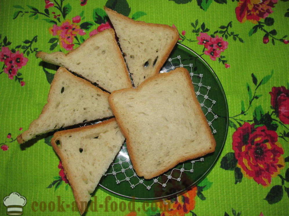 Vruće sendviče u pećnici s kobasicama i sirom - Kako napraviti tople sendviče u pećnici, s korak po korak recept fotografijama