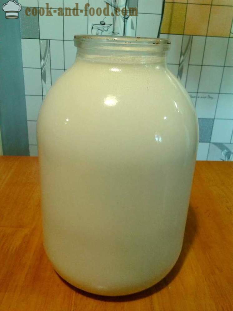 Sir od kiselog mlijeka - Kako napraviti sir od kiselog mlijeka, korak po korak recept fotografijama